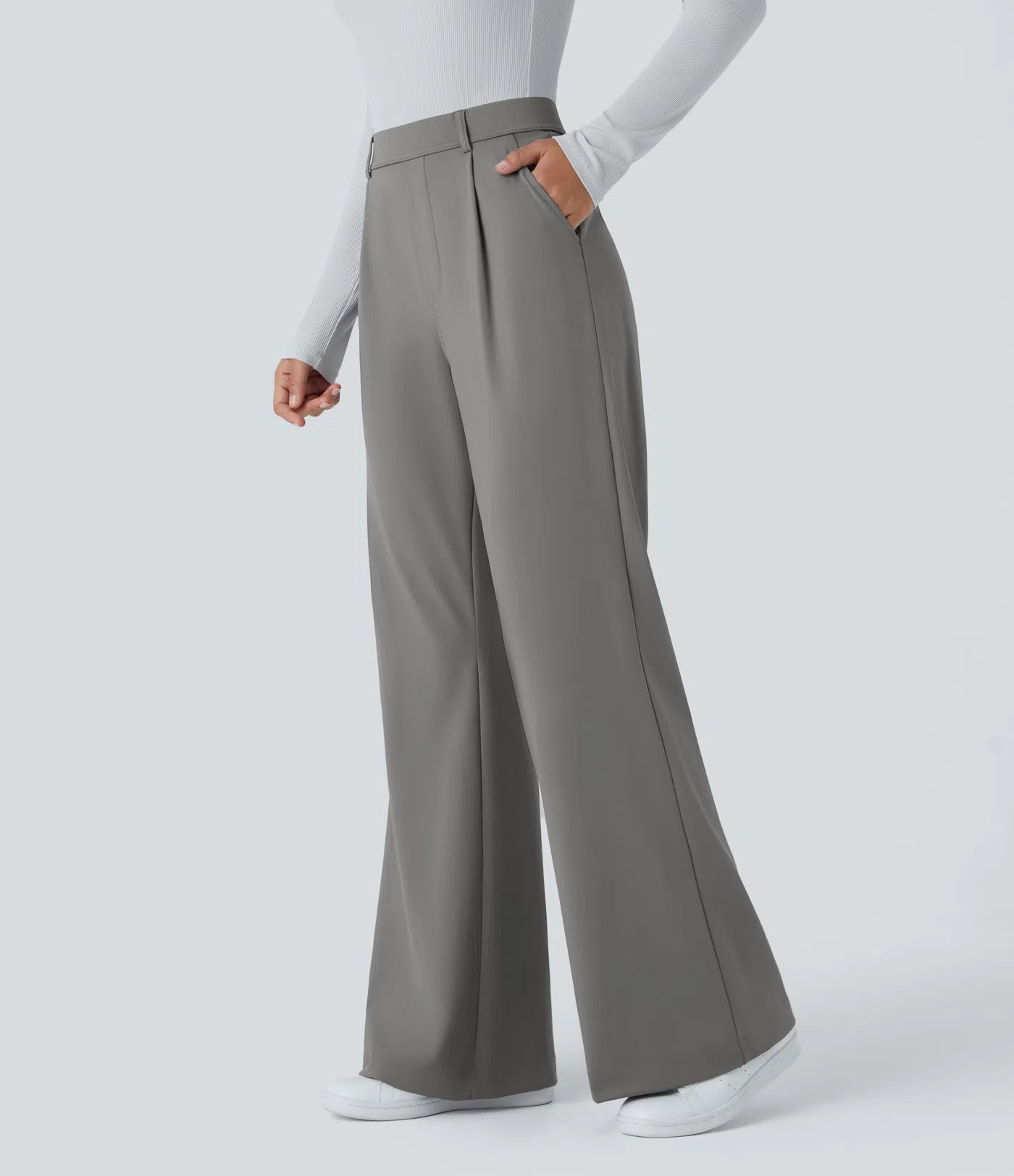 Pantalon tailleur évasé