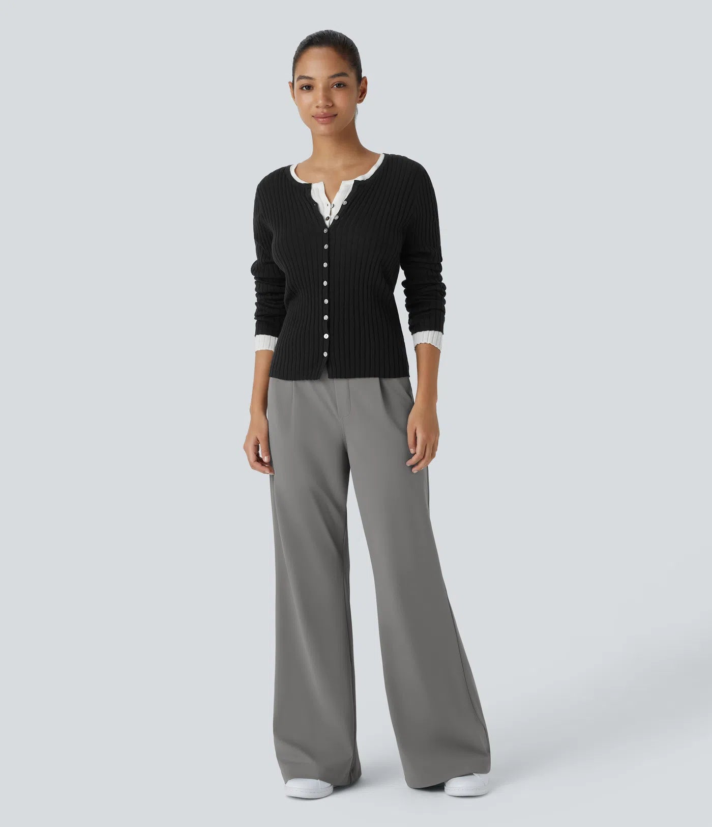 Pantalon tailleur évasé